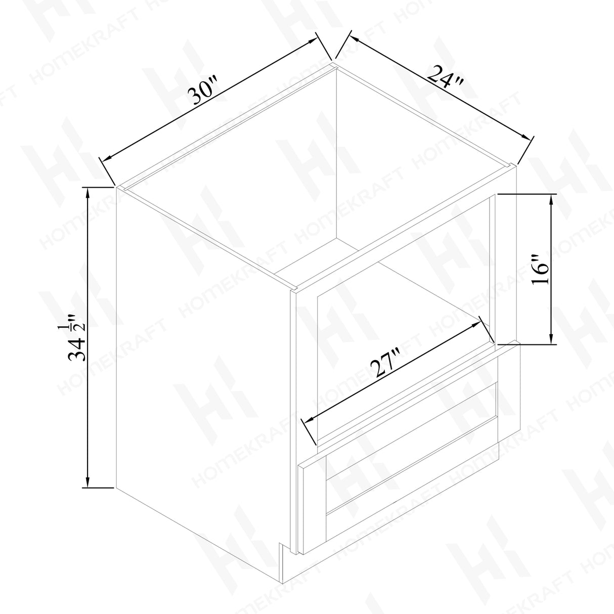 Built-in Microwave Cabinet