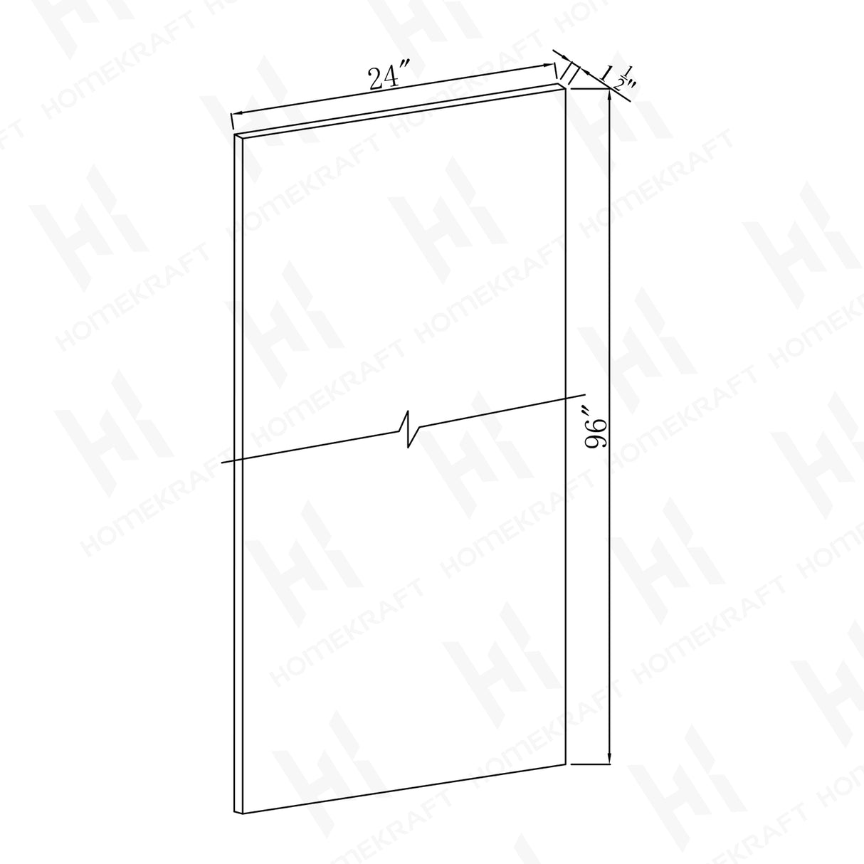 24"D Refrigerator End Panels